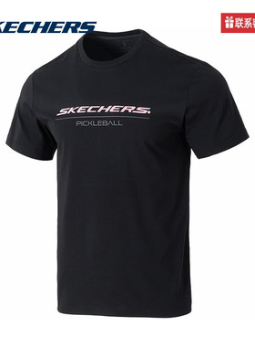 斯凯奇男女同款T恤夏舒适运动系列接触凉感休闲短袖P224U015/0018