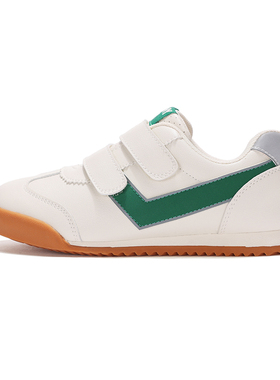 PONY男女童2025年秋季新款经典白绿色舒适休闲运动鞋233K1SO51GN