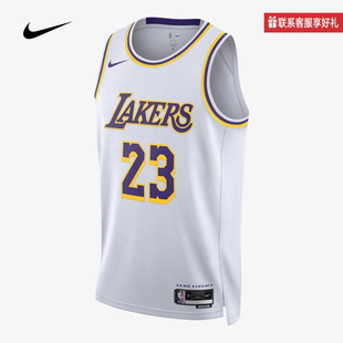 球衣DN2081 耐克2025 洛杉矶湖人队詹姆斯男子速干无袖 赛季 103