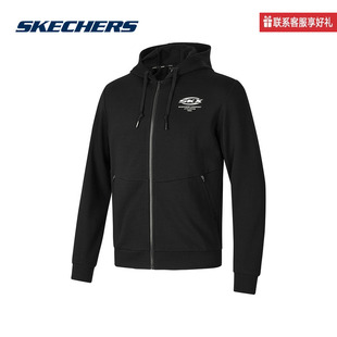 斯凯奇运动2025秋男连帽外套 0018 P423M046