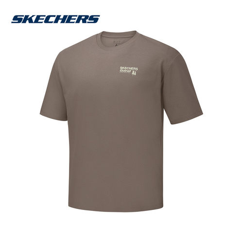 Skechers斯凯奇2026夏男女短袖T恤运动休闲透气针织衫 P226U088