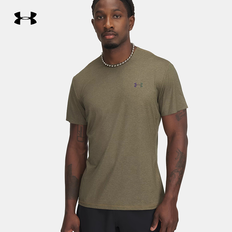 UNDERARMOUR安德玛官方运动2025S/S男短袖T恤 1383669-251