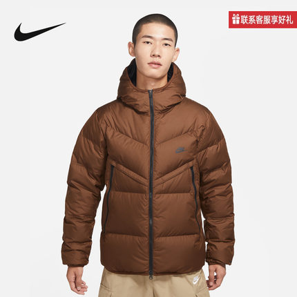 Nike耐克冬新款STORM-FIT男子羽绒服连帽保暖夹克外套DV1132-010