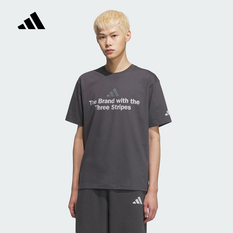 adidas阿迪达斯官方运动2025夏男短袖T恤 KF0122