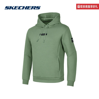 斯凯奇运动2025冬男连帽卫衣 P424M013-03LX