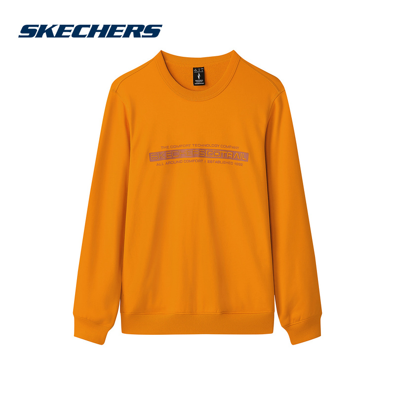 斯凯奇运动2025冬男针织套头卫衣 L424M002-04L6