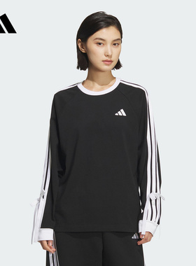 adidas阿迪达斯官方运动2025秋女长袖T恤 KG3858