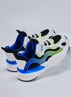 PonyPony波尼男中童2025新款运动休闲舒适运动鞋234K1MD57BL