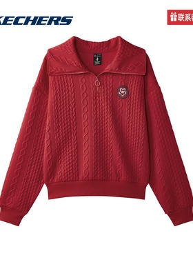 斯凯奇运动2025春女卫衣 L125W004-03LC