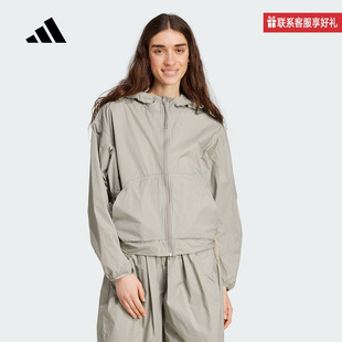 adidas阿迪达斯官方运动2025夏女梭织夹克 JC5115