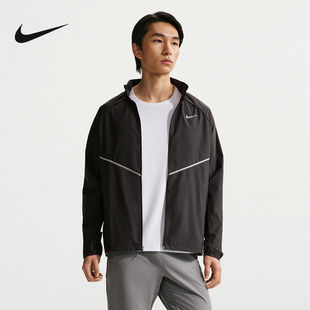 NIKE耐克男子夹克夏季新款运动休闲小标立领长袖外套IF2370-010