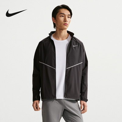 NIKE耐克男子夹克夏季新款运动休闲小标立领长袖外套IF2370-010