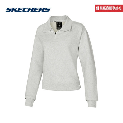 斯凯奇运动2025春女卫衣 P125W023-0248