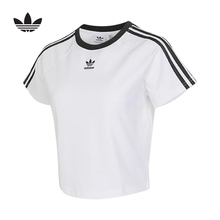 adidas阿迪达斯官方运动2025夏女短袖T恤 JC8704