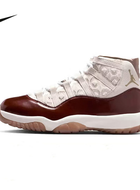 NIKE耐克男鞋Air Jordan 11米红色马年中国限定篮球鞋IM8352-670