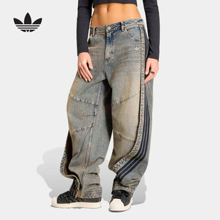 阿迪达斯 新款 2026夏女牛仔长裤 KY5189 adidas