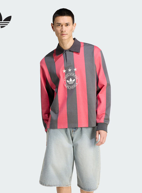 阿迪达斯 （adidas）|（新款）2026夏男长袖POLO KU9189