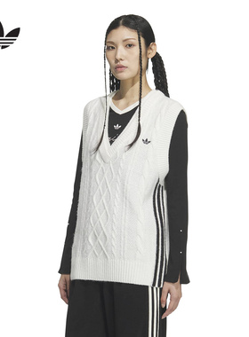 adidas阿迪达斯官方运动2026春女针织马甲 KS5311