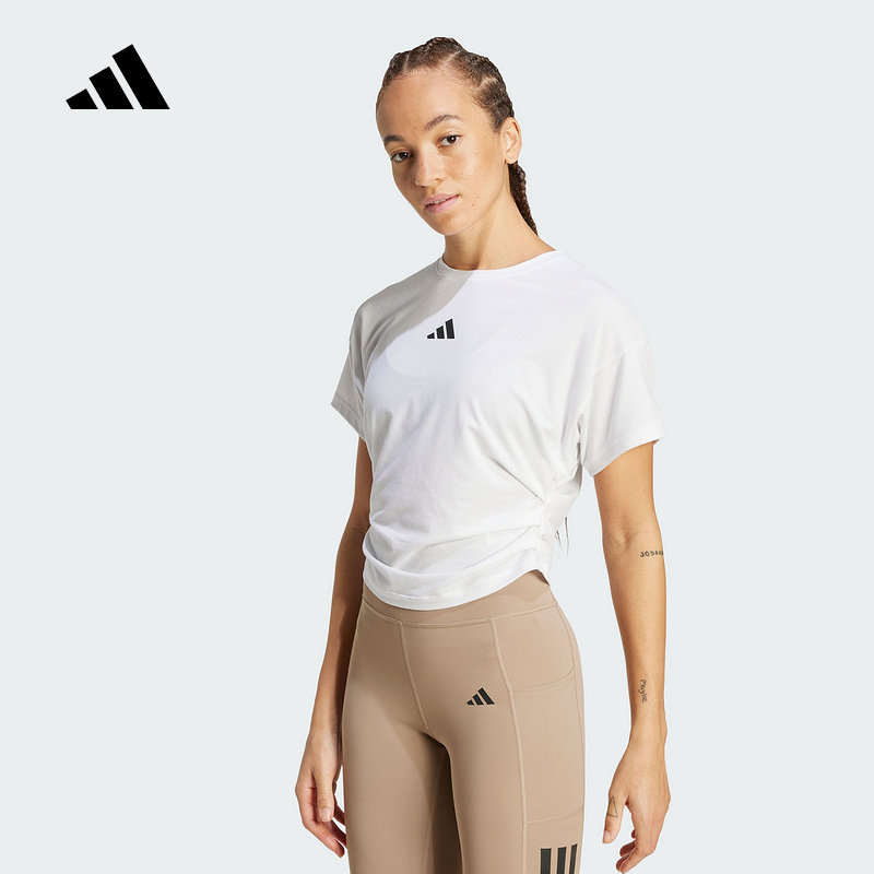 adidas阿迪达斯官方运动2025秋女短袖T恤 JX1194,运动服/休闲服装,运动T恤,淘宝优惠券,粉丝福利购,淘宝优惠卷
