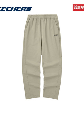 Skechers斯凯奇2025秋女休闲运动裤简约梭织长裤 L324W081/01NC