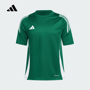 adidas阿迪达斯官方运动2025秋男大童足球短袖 IS1028