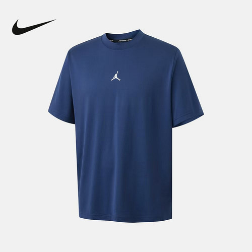 Nike耐克夏季新款男子短袖Jordan刺绣运动休闲圆领T恤 IF0883-410