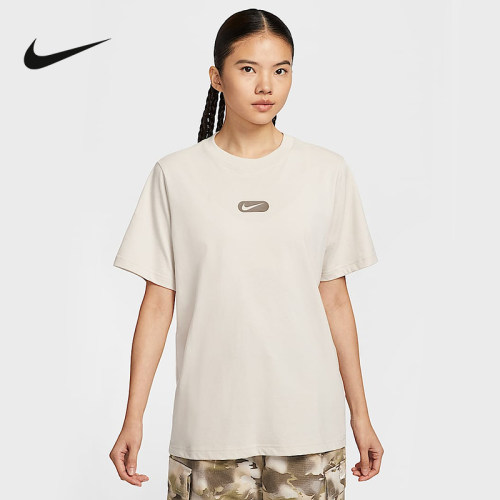 Nike耐克官方运动2025夏女短袖针织衫 HQ1699-104