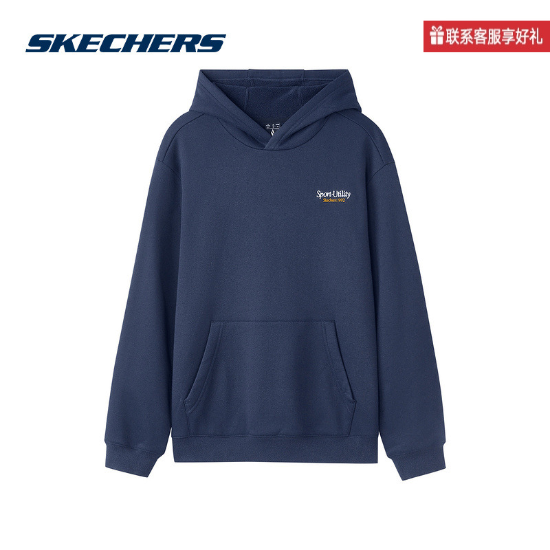 斯凯奇运动2025冬男连帽卫衣 L424M023-002Z