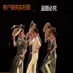 2020春晚同款渔光曲儿童旗袍永不消逝的电波同款道具晨光曲凳子