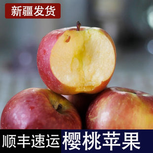 正宗新疆阿克苏樱桃小苹果水果新鲜脆甜整箱产地直发