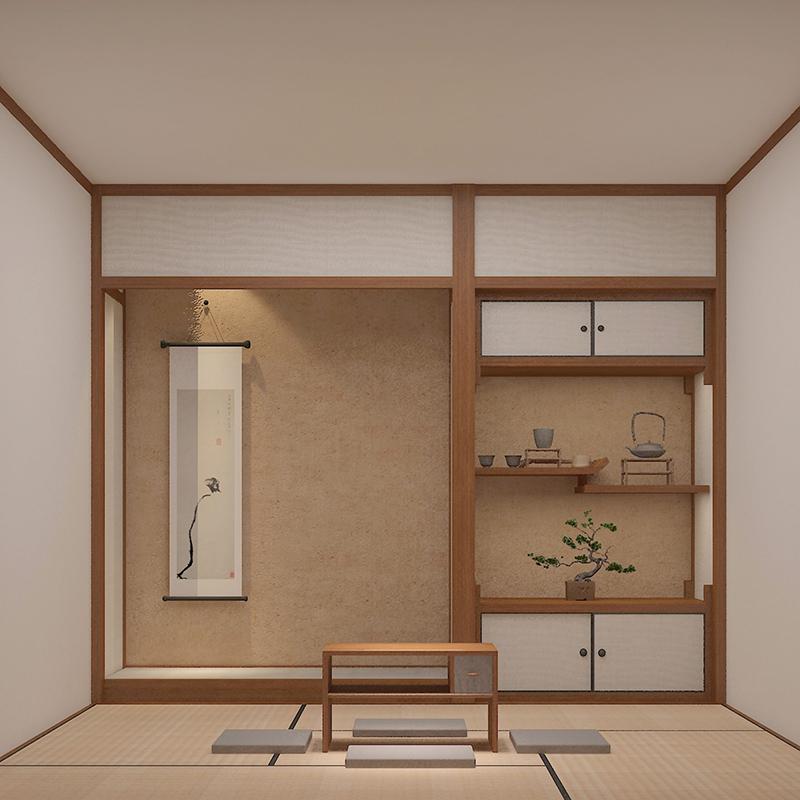 祥福家居茶室桌椅定制设计楠竹