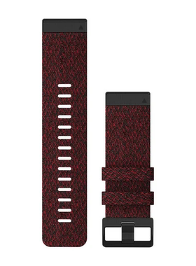 Garmin佳明 飞耐时fenix 6X ProSolar 原装26mm红色尼龙表带腕带