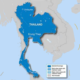 Garmin佳明泰国Thailand City Navigator城市道路GPS导航详细地图
