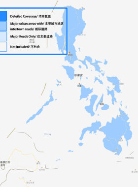 Garmin佳明 高明 菲律宾/Philippines 城市道路GPS导航详细地图
