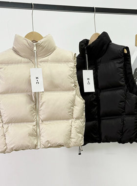 加厚保暖立领无袖棉服背心马夹