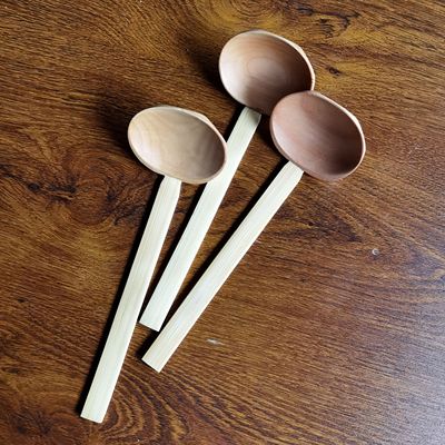 竹木勺子长柄汤匙调羹家用吃饭喝粥稀饭小号盛汤舀水瓢儿童餐具