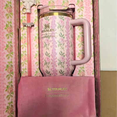 正品stanley繁花款40oz史丹利大容量车载冰霸杯304不锈钢保温杯