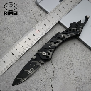 RIMEI日美老款440C不锈钢折叠刀5971户外防身刀工具刀便携瓜果刀