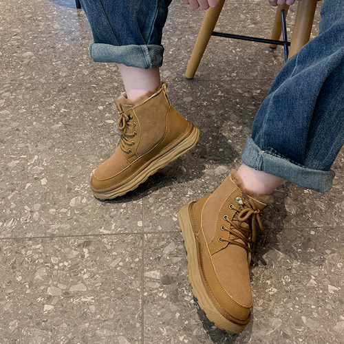 TGG团呱呱雪地靴男款新款U棉鞋