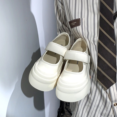 女款夏季运动厚底魔术贴休闲凉鞋