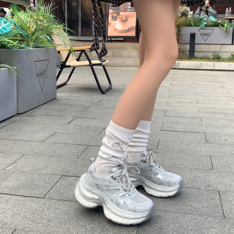 老爹鞋女款2026新款厚底增高小个子显脚小潮酷轻便透气春夏款爆款