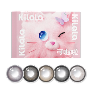 可啦啦毛绒派对美瞳隐形眼镜直径半年抛kilala正品