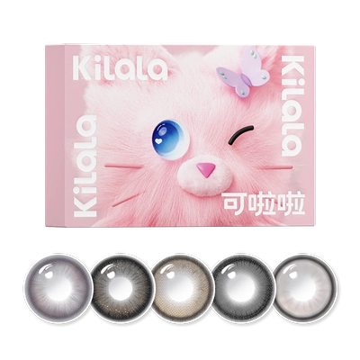 可啦啦毛绒派对美瞳隐形眼镜直径半年抛kilala正品