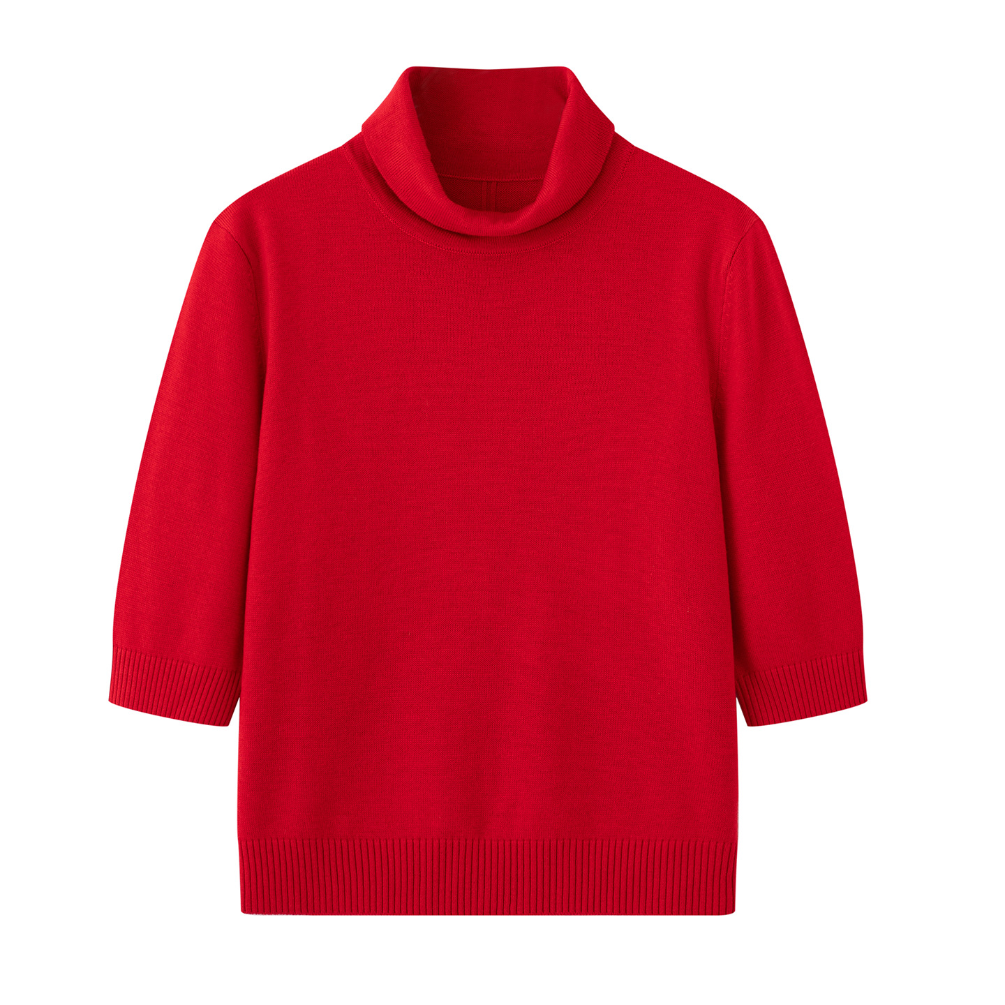 2025冬季设计师款轻奢风小众女装高领针织衫套头毛衣打底衫上衣女