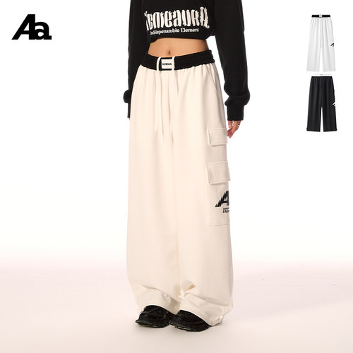 美式休闲撞色拼接设计卫裤