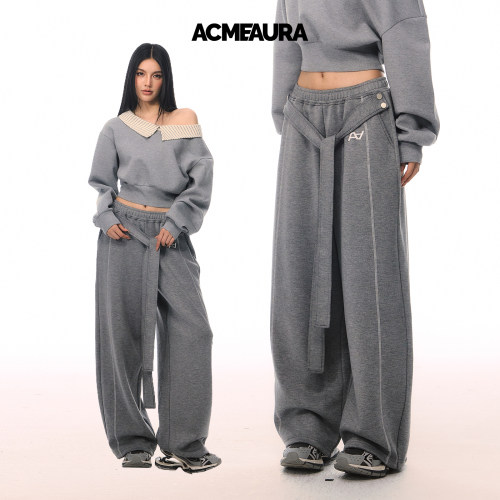 ACMEAURA绑带弯刀运动卫裤