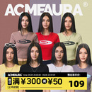 T恤女夏高腰修身 ACME 爵士舞舞蹈短袖 露脐上衣 AURA 显瘦圆领短款