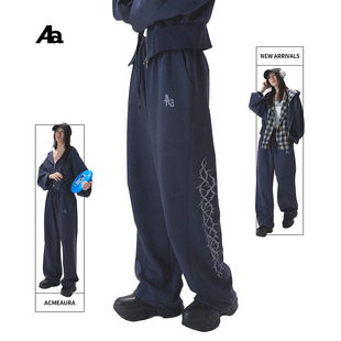 宽松bf慵懒风韩系慵懒松弛感裤 女2025新款 子 阔腿裤 ACMEAURA卫裤