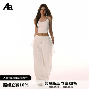 ACME AURA蕾丝花边百搭高腰显瘦速干裤 女夏薄款