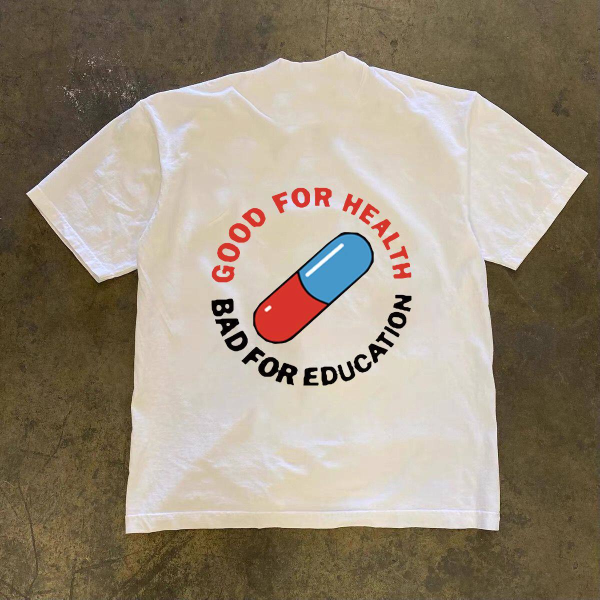 复古动漫阿基拉东京丸重磅230g宽松短袖T恤男款高街上衣ins